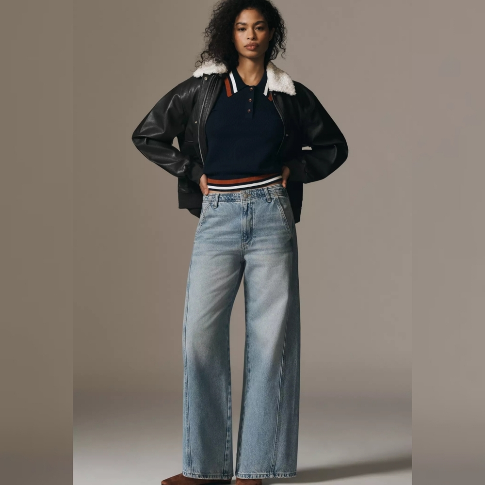 Pilcro Relaxed High-Rise Tapered Jeans